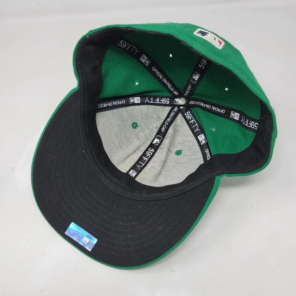 New Era 59FIFTY Boston Red Sox MLB On-Field Fitted Hat Green Size 7 1/2